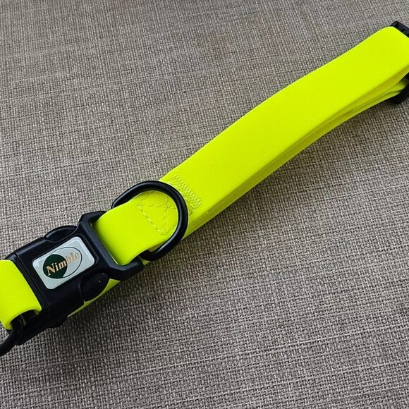 Dog Collar Yellow Pet Collar Waterproof Safety Training Heavy Duty Size Adjust - Picture 8 of 9